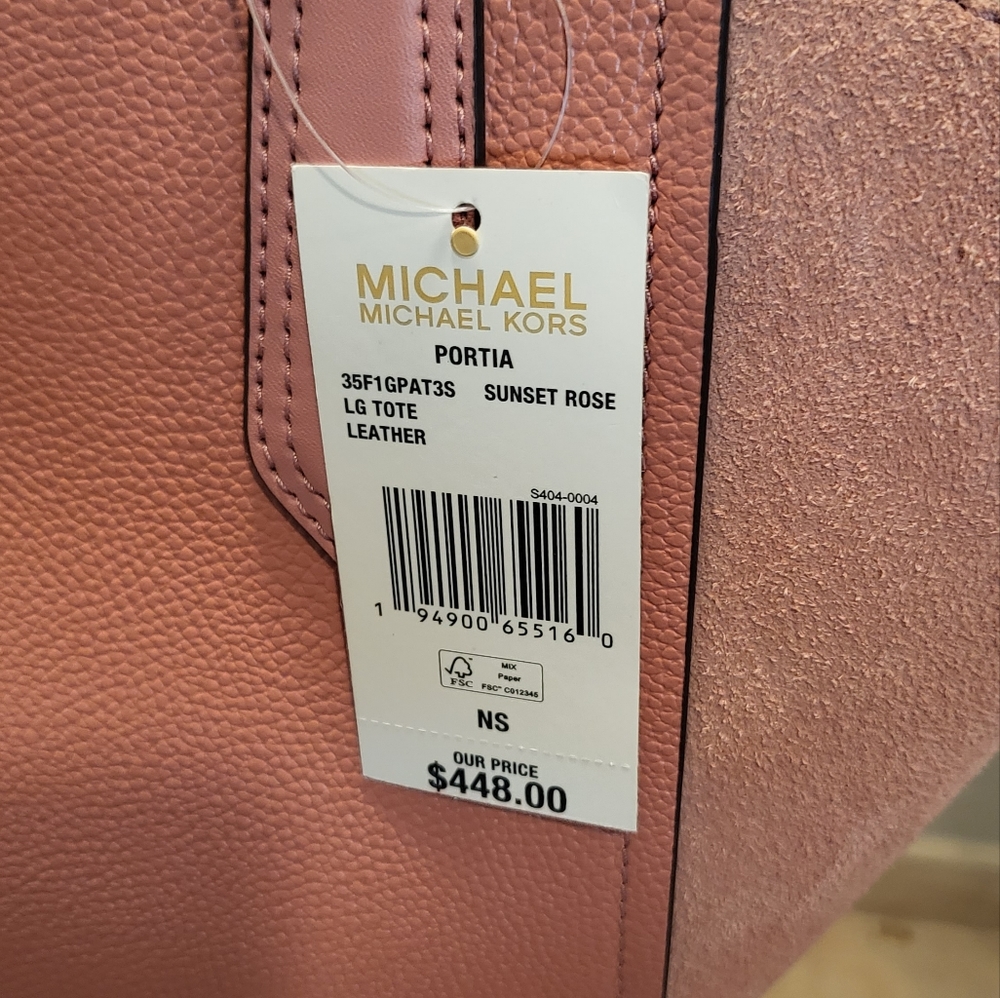 👜 Michael Kors Portia Bucket Large Tote NWT - Picture 13 of 16